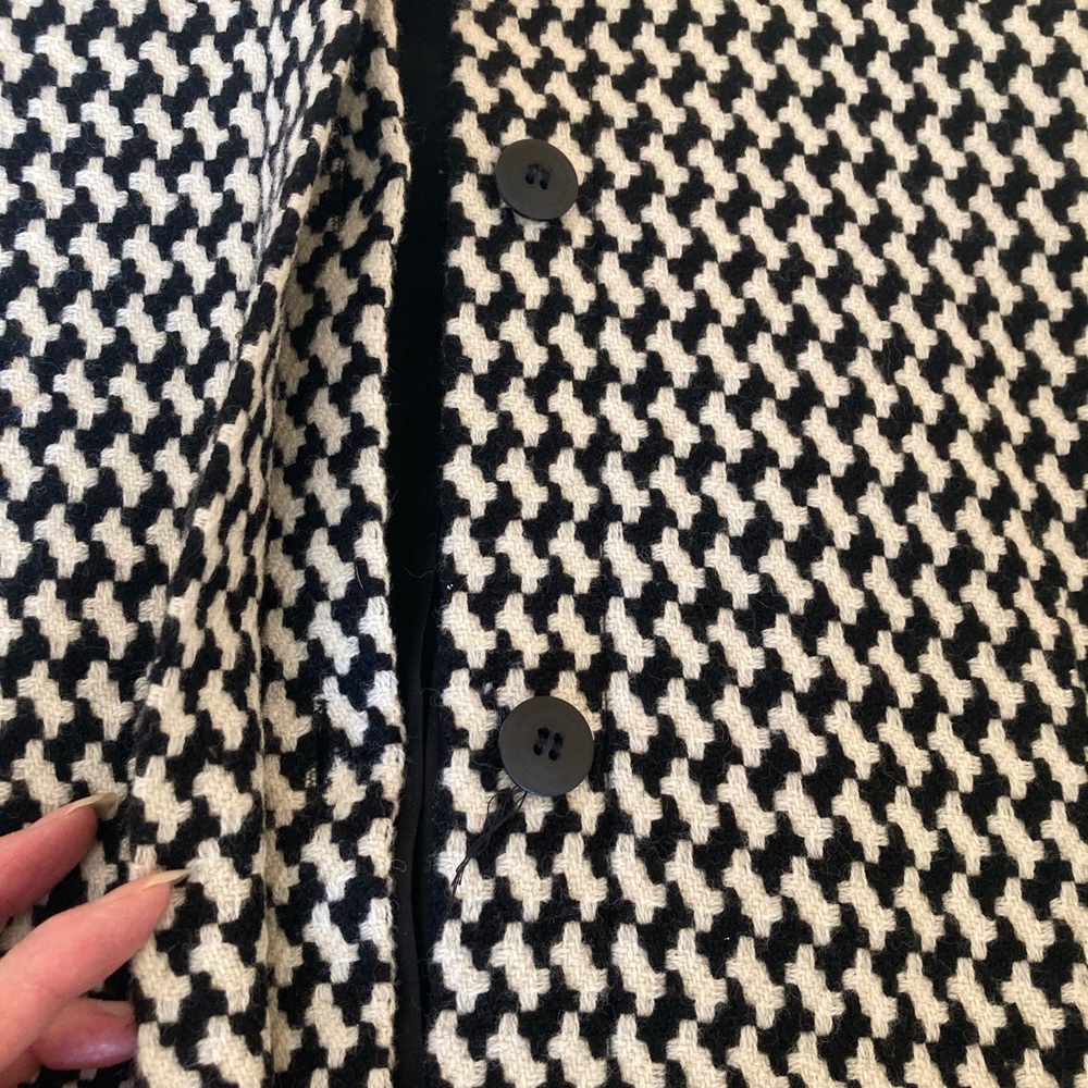 Houndstooth Black and White Blazer